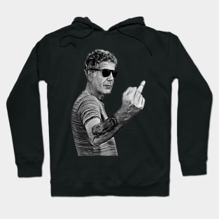 Anthony Bourdain-More Detail!-Middle Finger Hoodie